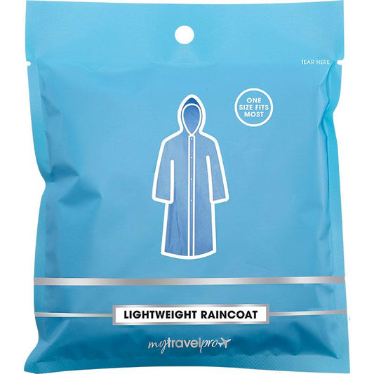 MyTravelPro Lightweight Raincoat - One Size Fits Most