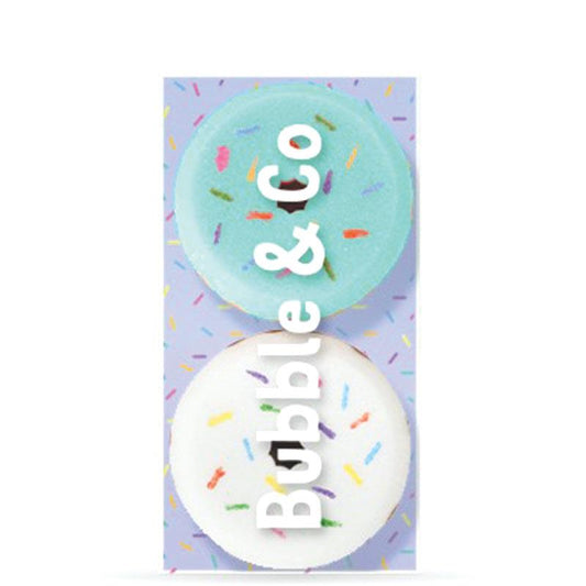 Bubble & Co Supersoft Donut Shower Sponge Set – 2-Pack Bath Sponges
