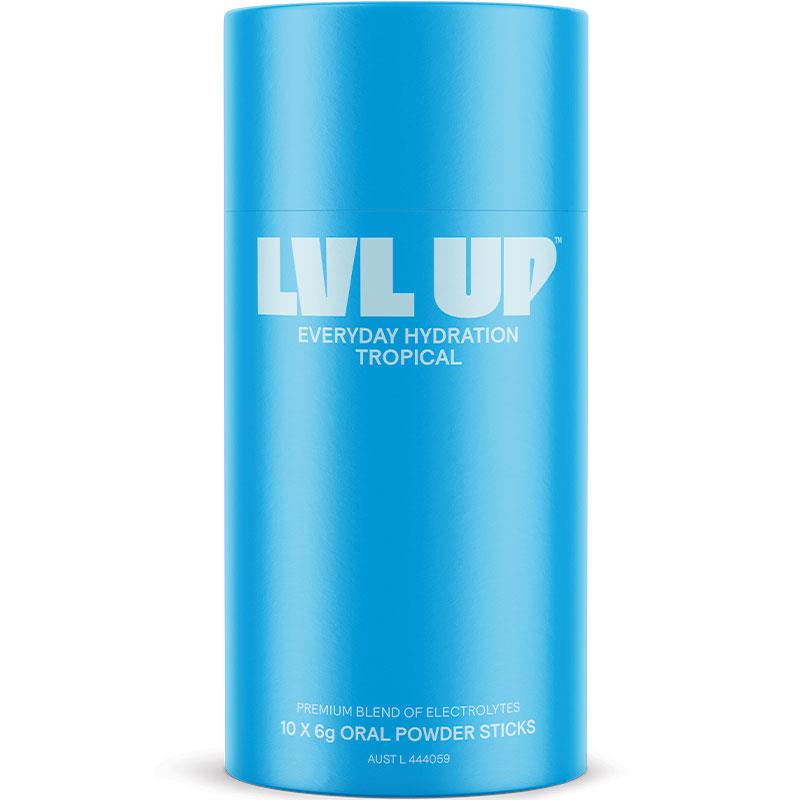 Lvl Up Everyday Hydration Sticks - Tropical Flavor 10 Pack