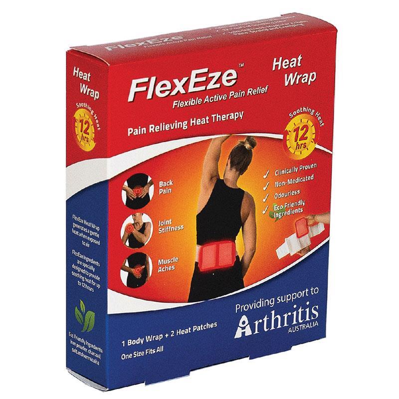 FlexEze Heat Wrap with 2 Heat Patches & 1 Body Wrap