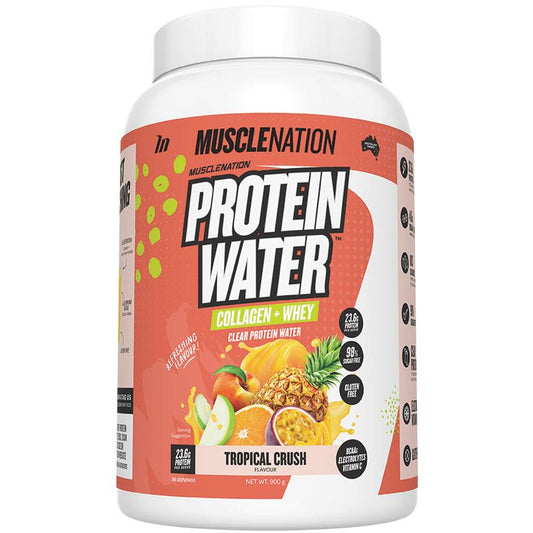 Muscle Nation Tropical Protein Water 900g - Natural Hydration & Muscle Support