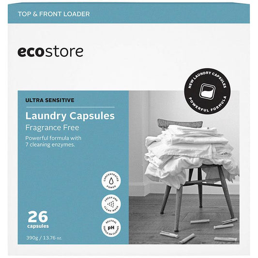 Ecostore Ultra Sensitive Laundry Capsules - 26 Count (390g)
