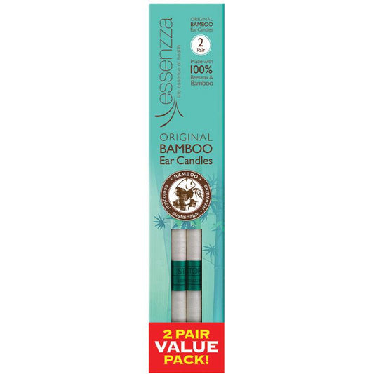 Essenzza Original Bamboo Ear Candles - 2 Pair