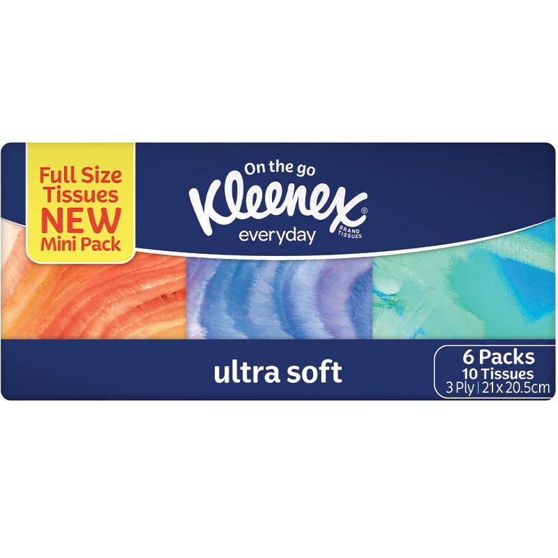 Kleenex Ultra Soft Pocket Pack 10 x 6 Packs