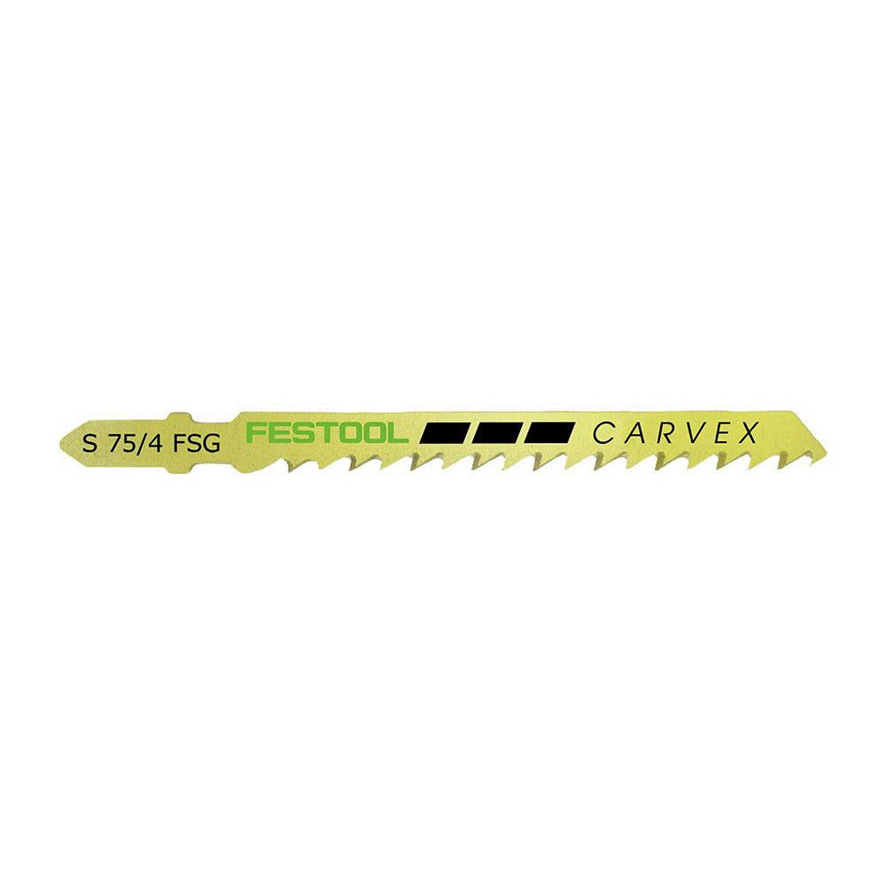 FESTOOL 105mm x 4mm T-Shank Jigsaw Blade for Wood Cutting - UNIVERSAL - 5 Piece 204327