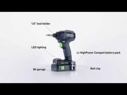 FESTOOL 18V Brushless TID Impact Driver Basic Skin 576481
