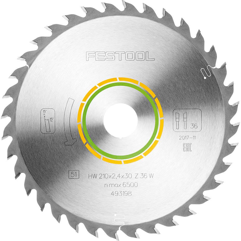 FESTOOL 190mm 32T TCT Circular Blade for Wood Cutting