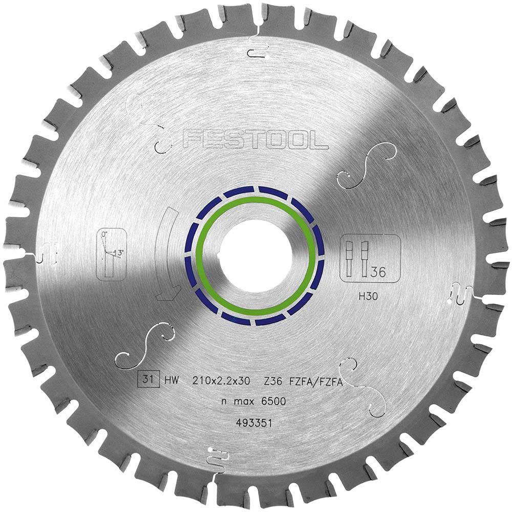 FESTOOL 210mm 36T TCT Circular Blade for Ferrous Metal Cutting