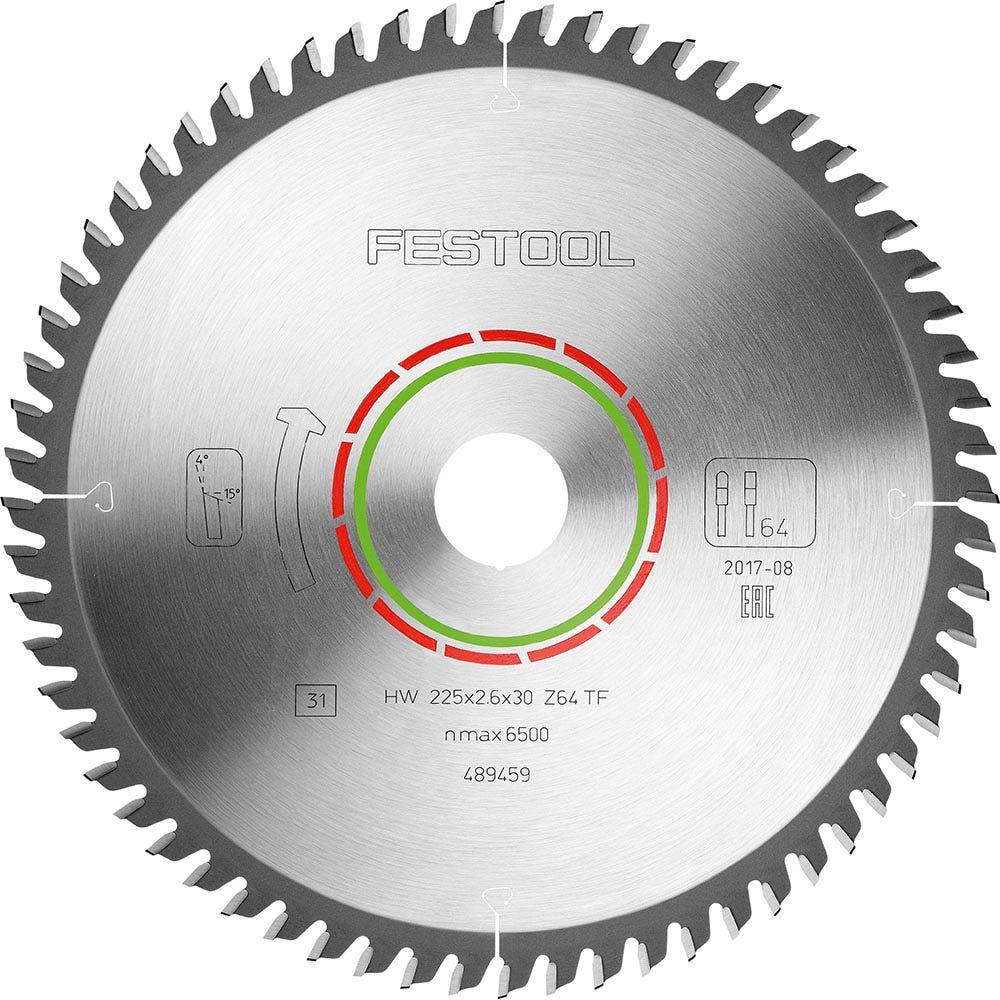 FESTOOL 225mm 64T TCT Circular Saw Blade for Laminate Flooring Cutting