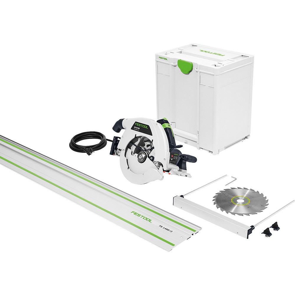 FESTOOL 2300W 230mm Circular Saw in Systainer w 1400mm Rail 576139