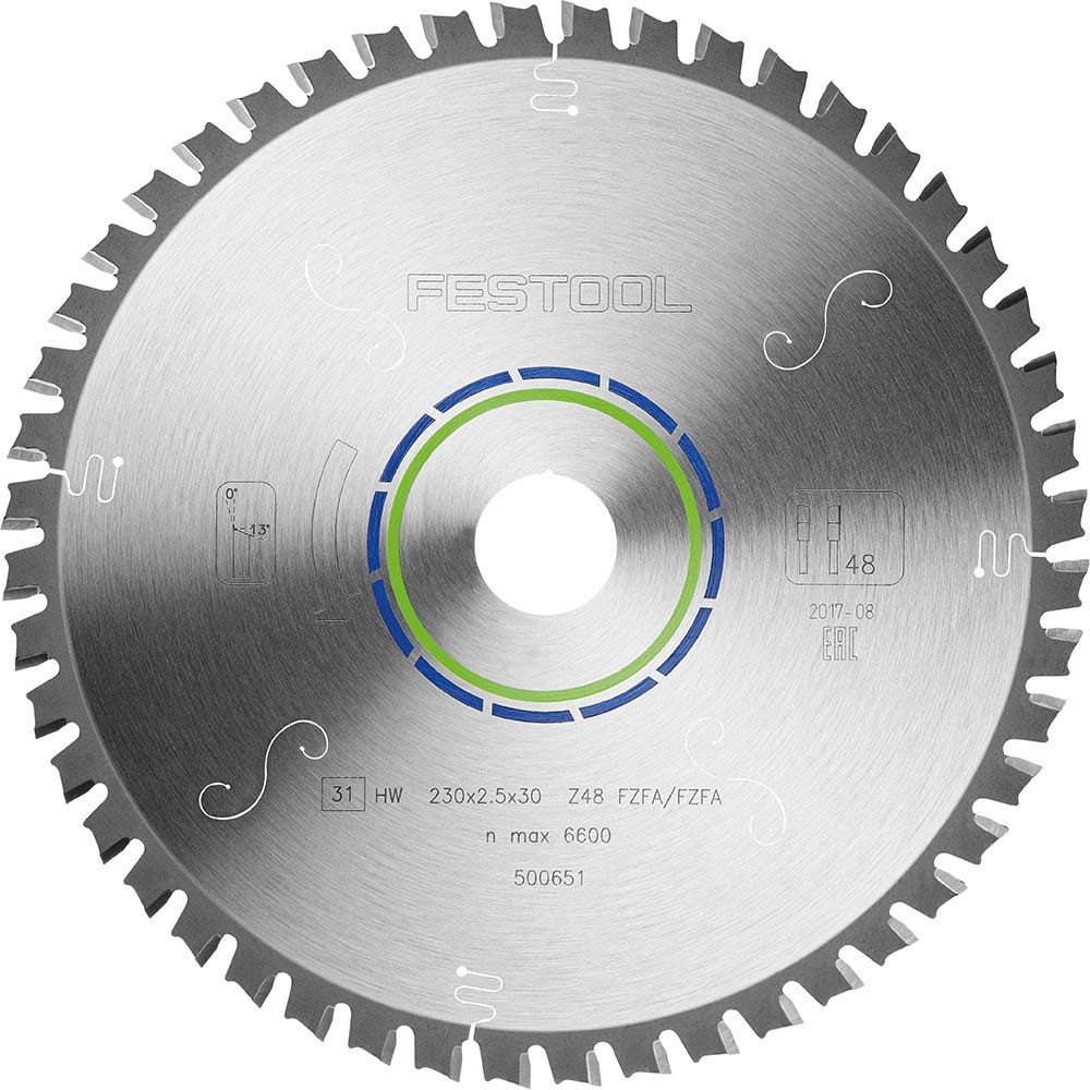 FESTOOL 230mm 48T TCT Circular Blade for Ferrous Metal Cutting