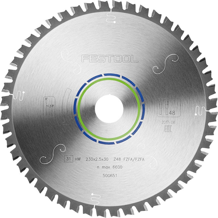 FESTOOL 230mm 48T TCT Circular Blade for Ferrous Metal Cutting