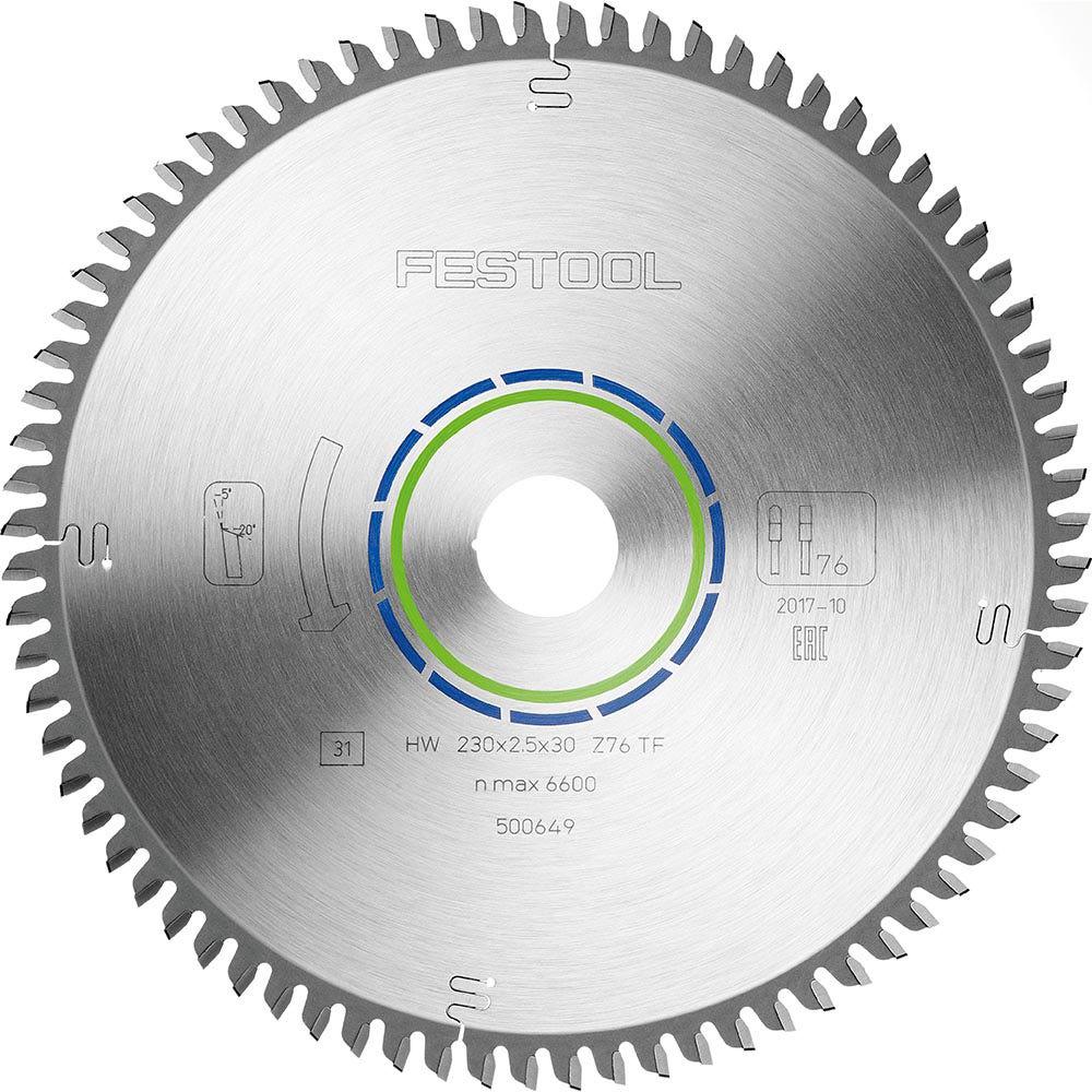 FESTOOL 230mm 76T TCT Circular Blade for Non-Ferrous Metal Cutting