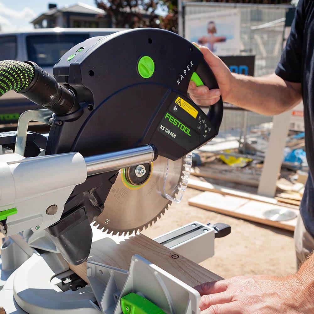FESTOOL 260mm KS 120 R KAPEX Slide Compound Mitre Saw KS120REBUGSET 575850