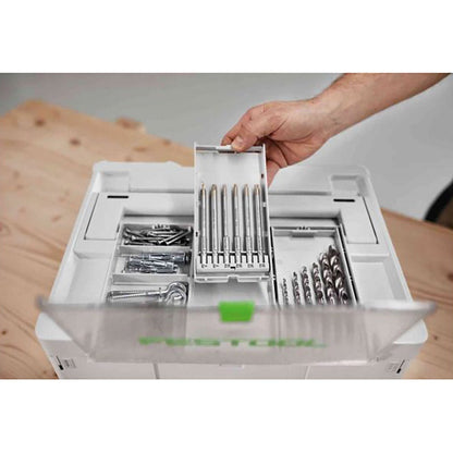 FESTOOL SDS Plus Hammer Drill Bit SYS Case Set for Systainer3 577398