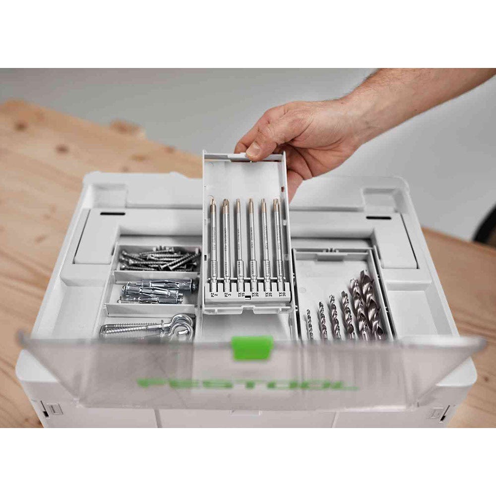 FESTOOL Systainer3 SYS 1.5 Medium 137mm x 396mm w Storage Lid 577346