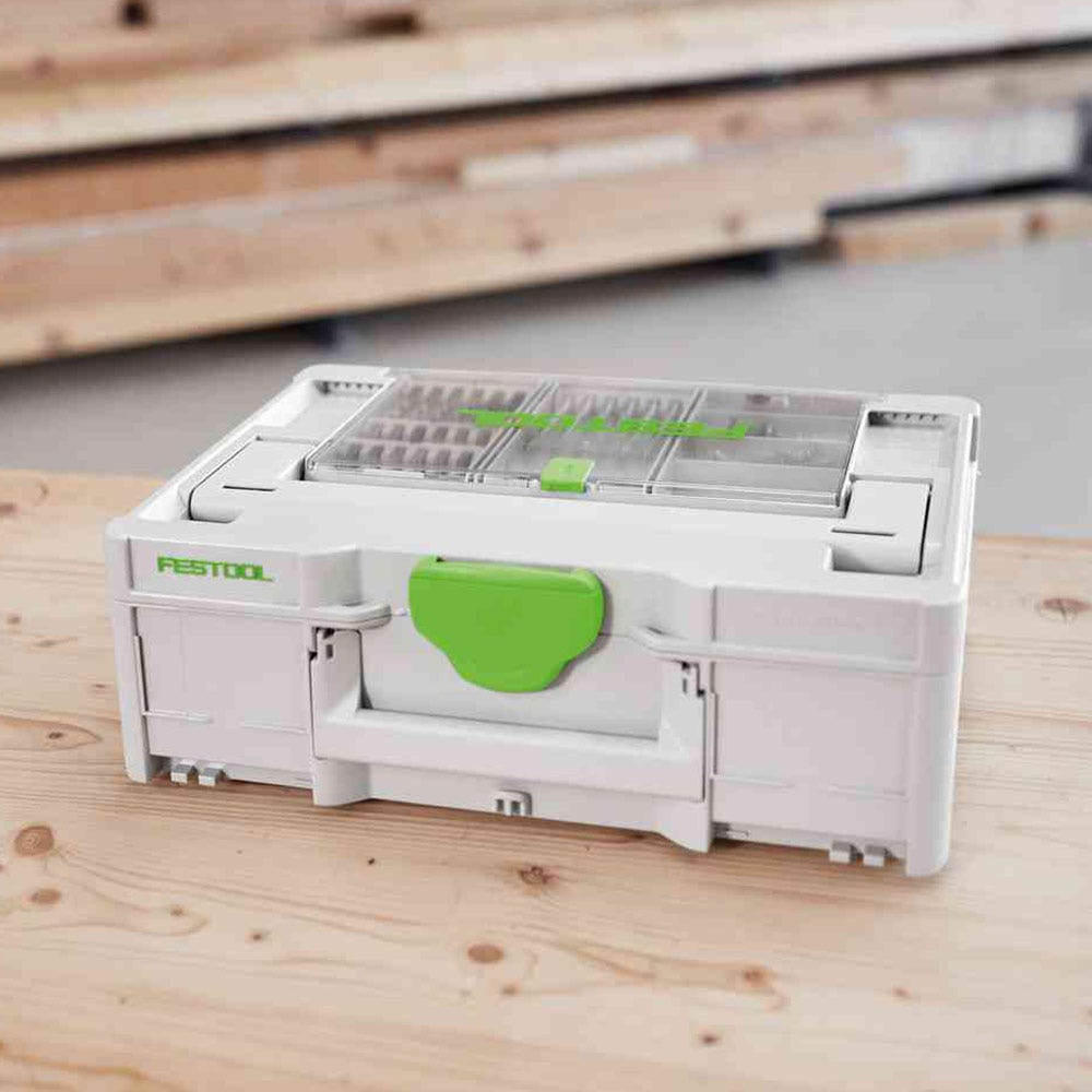 FESTOOL Systainer3 SYS 2 Medium 187mm x 396mm w Storage Lid 577347