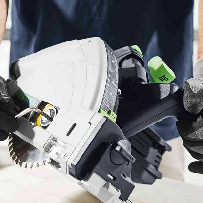 FESTOOL TSC 55K 18V Brushless 2 x 5.0Ah 160mm Plunge Saw with 1400mm Rail Kit 577282