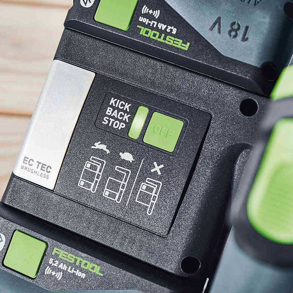 FESTOOL TSC 55K 18V Brushless 2 x 5.0Ah 160mm Plunge Saw with 1400mm Rail Kit 577282
