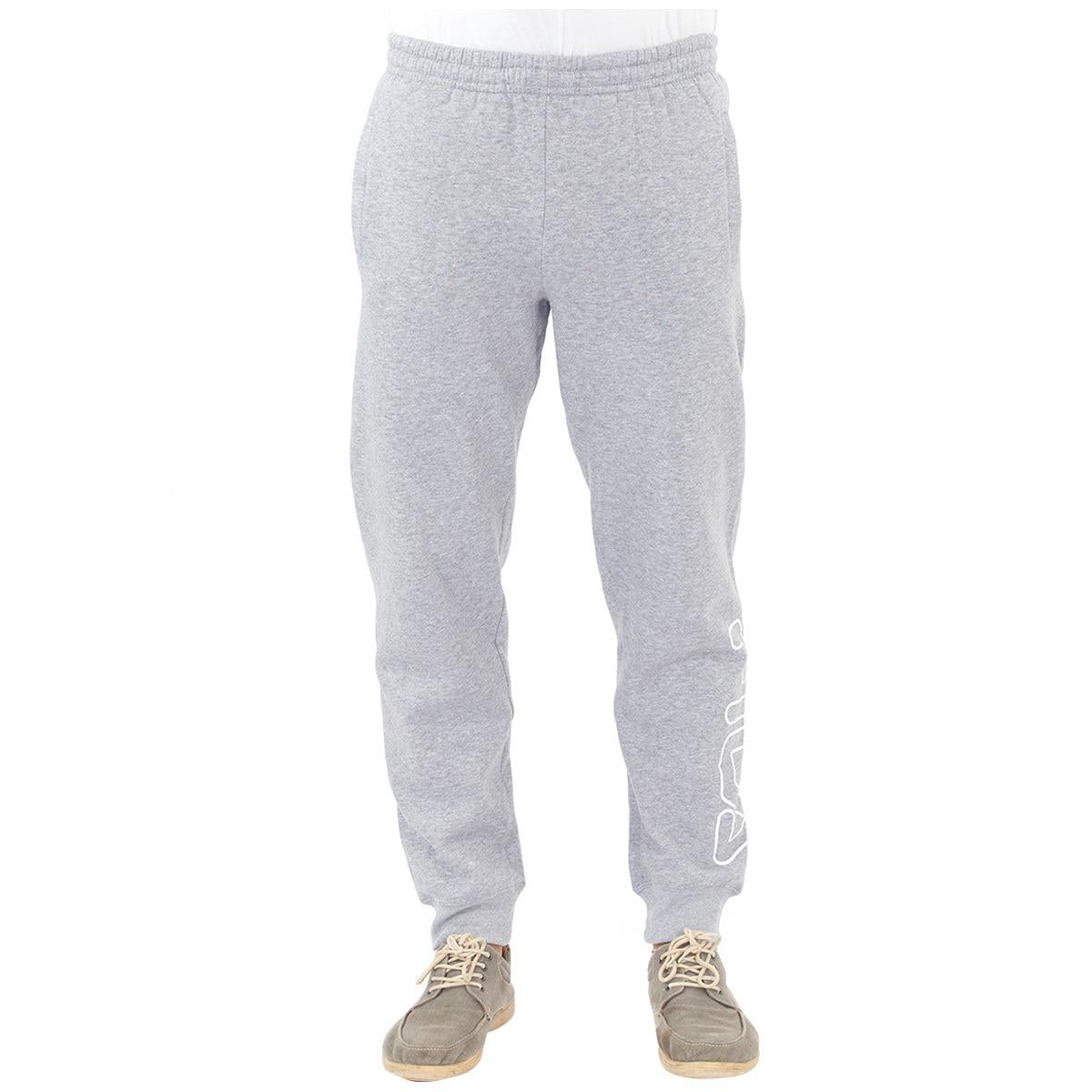 FILA Men's Brushed Fleece Cuff Trackpants Black