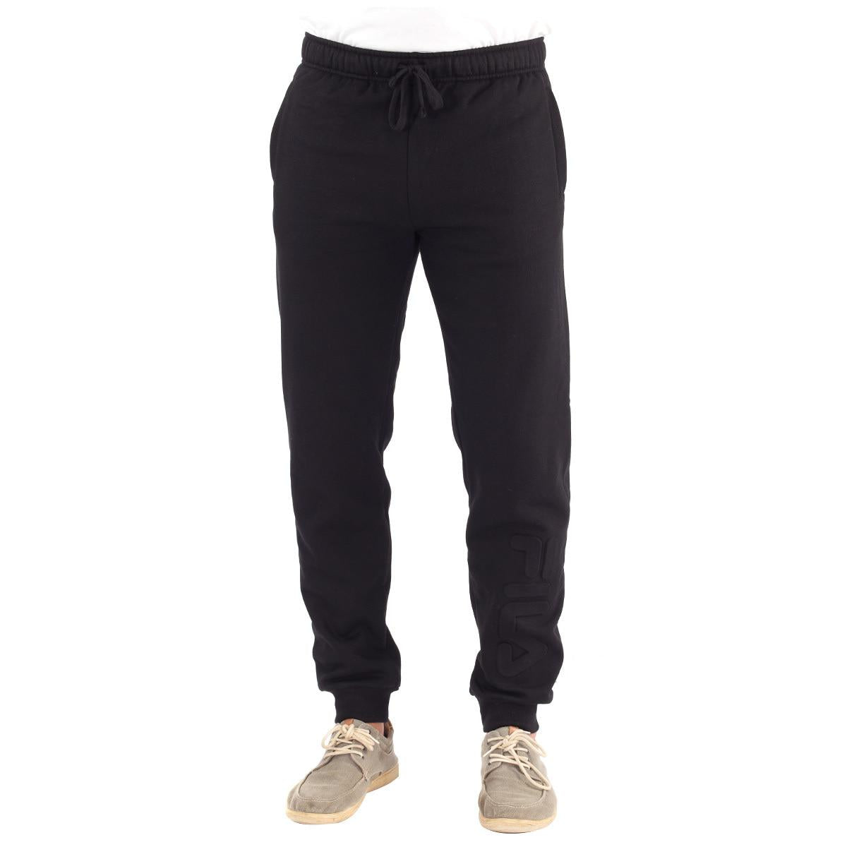 FILA Men's Theo Trackpants Navy Embossed
