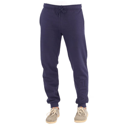 FILA Men's Theo Trackpants Black Embossed