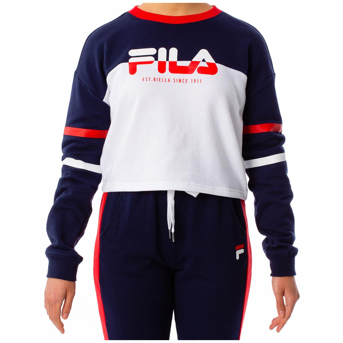 FILA Women's Jen Cropped Jumper Peacoat