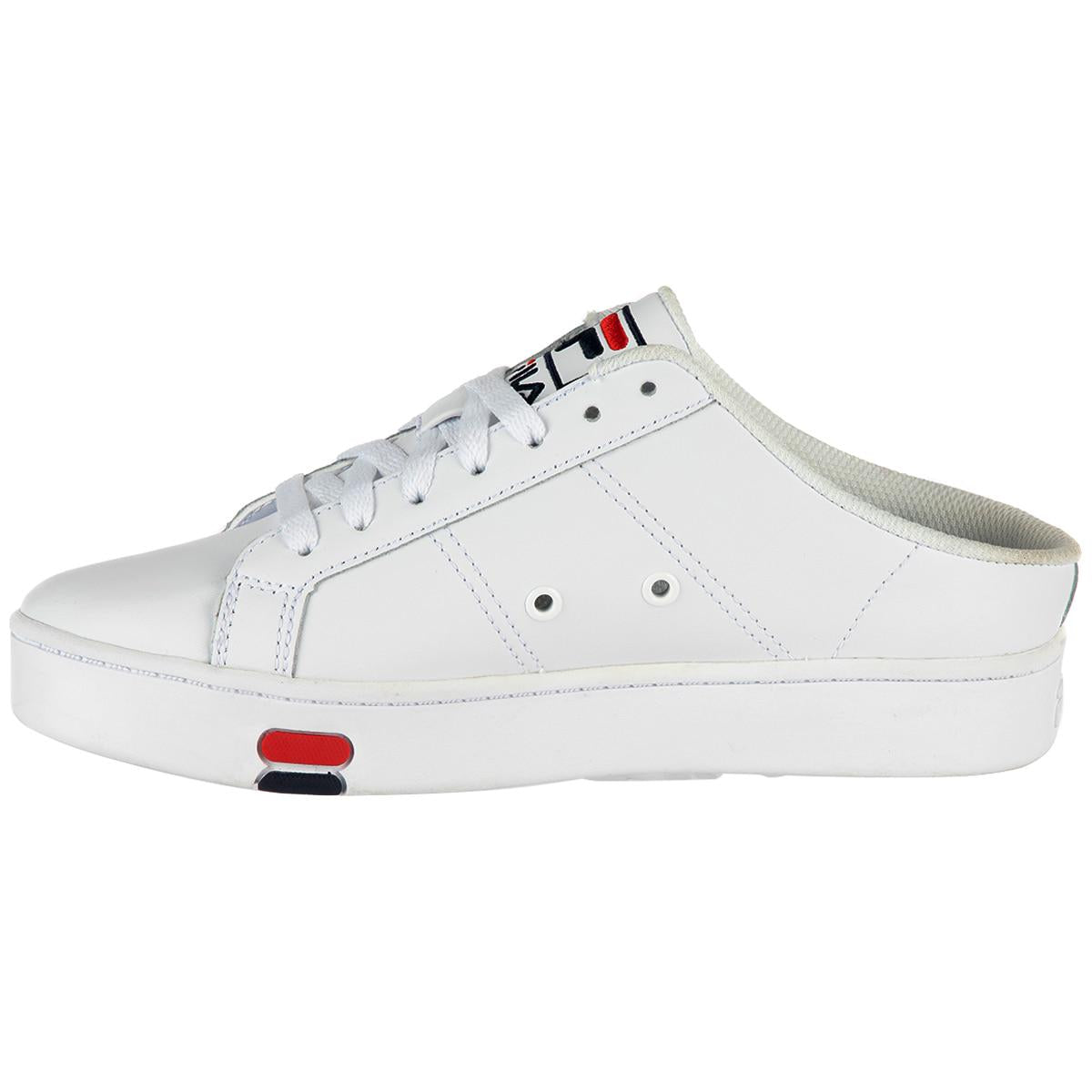 FILA Women's Redmond Mule Shoes White Navy Red