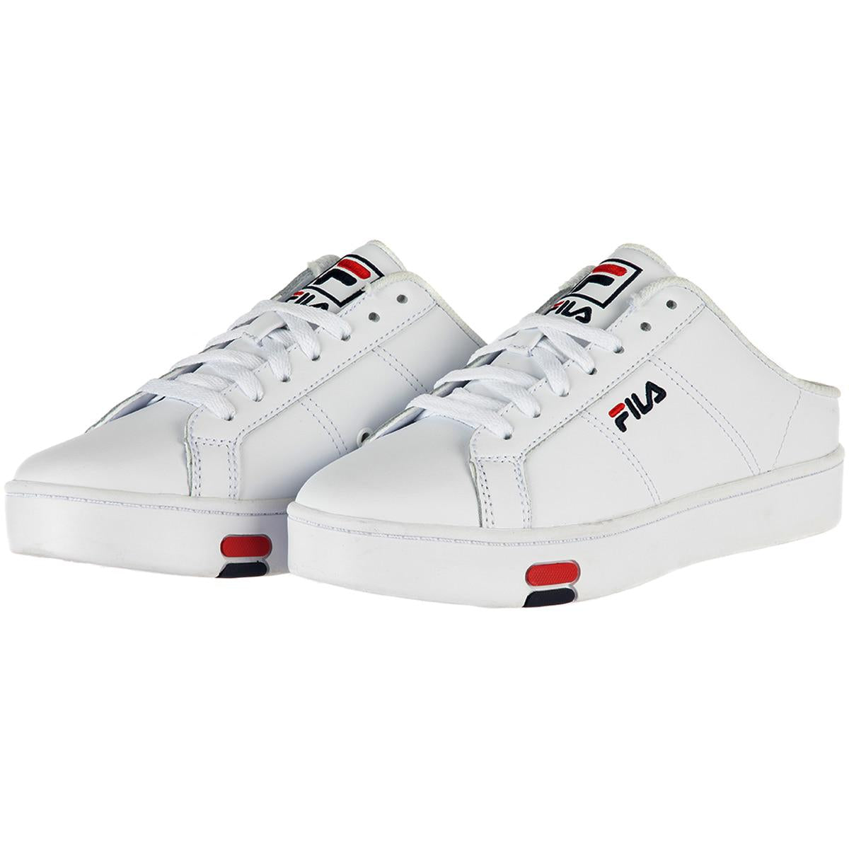 FILA Women's Redmond Mule Shoes White Navy Red