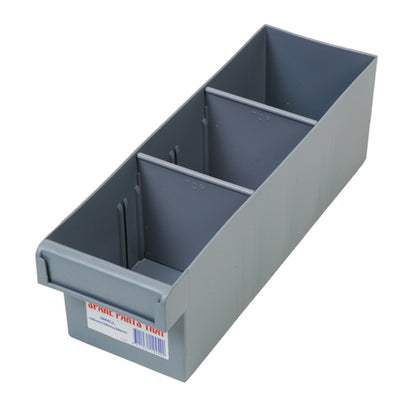 FISCHER 100 x 100 x 300mm 2 Divider Small Storage Tray 1H-001