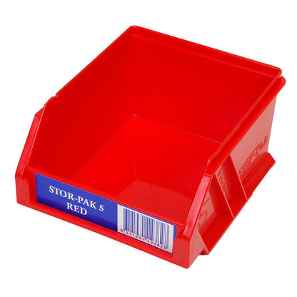 FISCHER 110 x 115 x 60mm STOR-PAK 5 Red Storage Bin 1H-060R