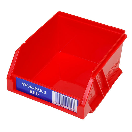 FISCHER 110 x 115 x 60mm STOR-PAK 5 Red Storage Bin 1H-060R