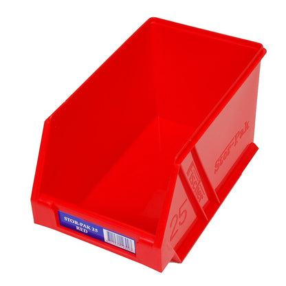 FISCHER 133 x 220 x 125mm STOR-PAK 25 Red Storage Bin 1H-062R