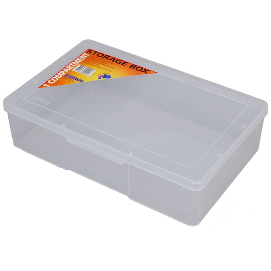 FISCHER 1 Compartment Clear Storage Box - Large Deep 1H096