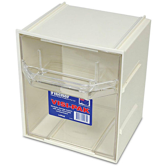 FISCHER 208 x 167 x 235mm Visi-Pak Storage Drawer Clear Large 1H042
