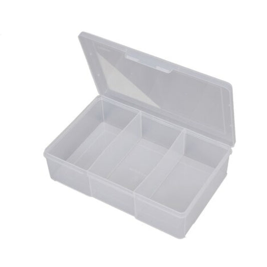 FISCHER 310 x 200 x 80mm 3 Compartment Clear Large Deep 1H090XH