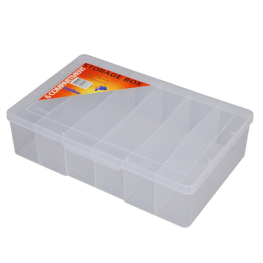 FISCHER 310 x 200 x 48mm 6 Compartment Clear Large Deep 1H095XH