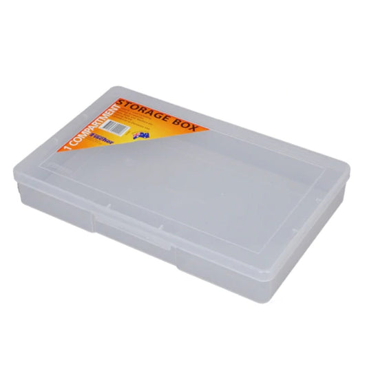 FISCHER 310 x 200 x 48mm 1 Compartment Clear Large 1H092
