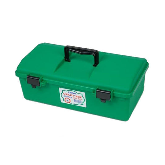 FISCHER 400 x 230 x 145mm Utility Storage Box w. Liftout Tray Medium 1H137G