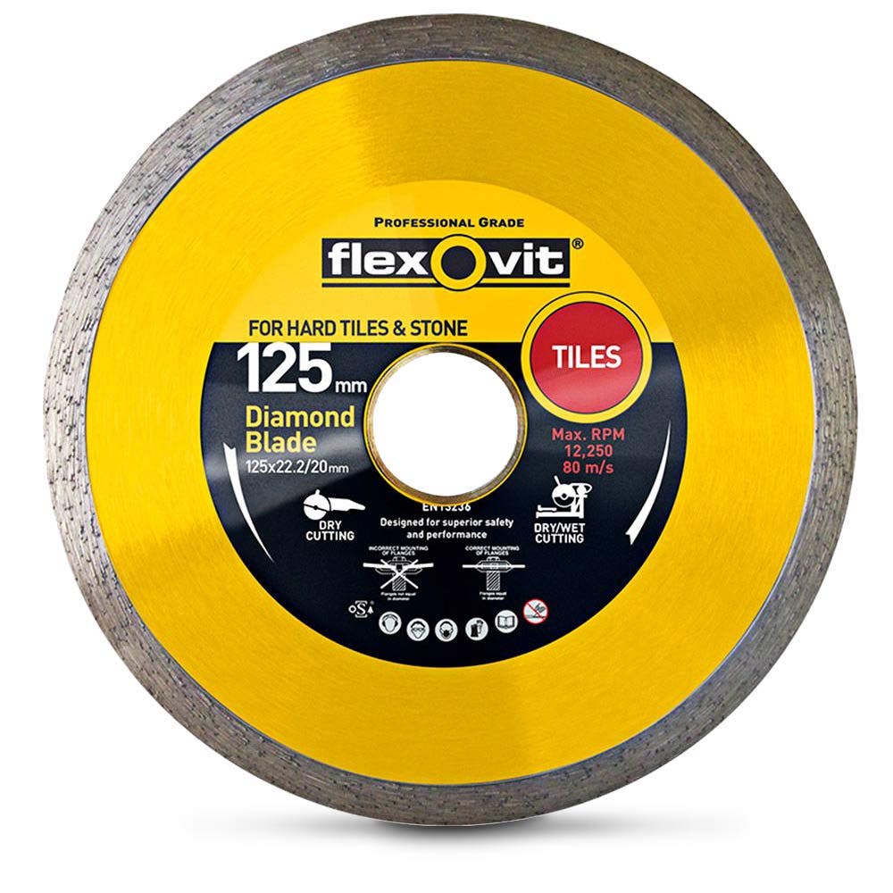 FLEXOVIT 125mm Diamond Blade Set - 3 Piece