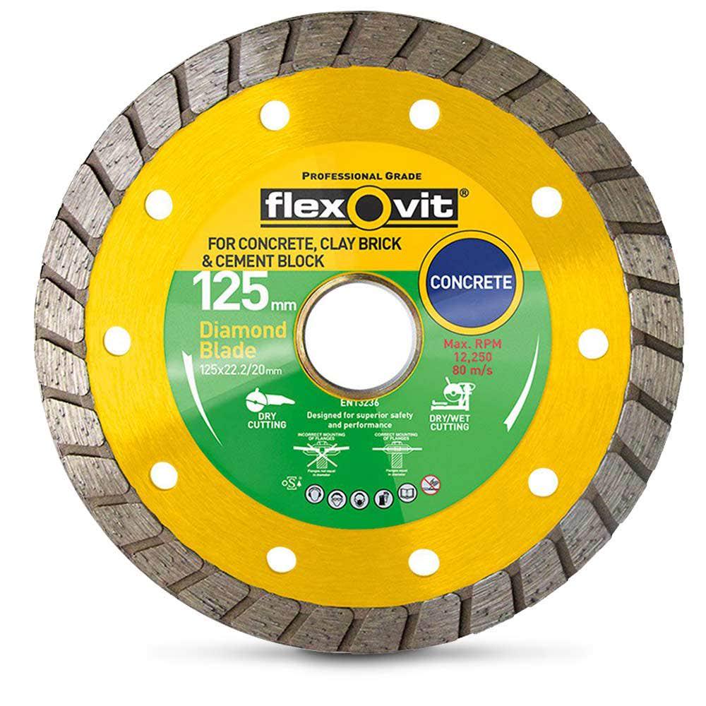 FLEXOVIT 125mm Diamond Blade Set - 3 Piece