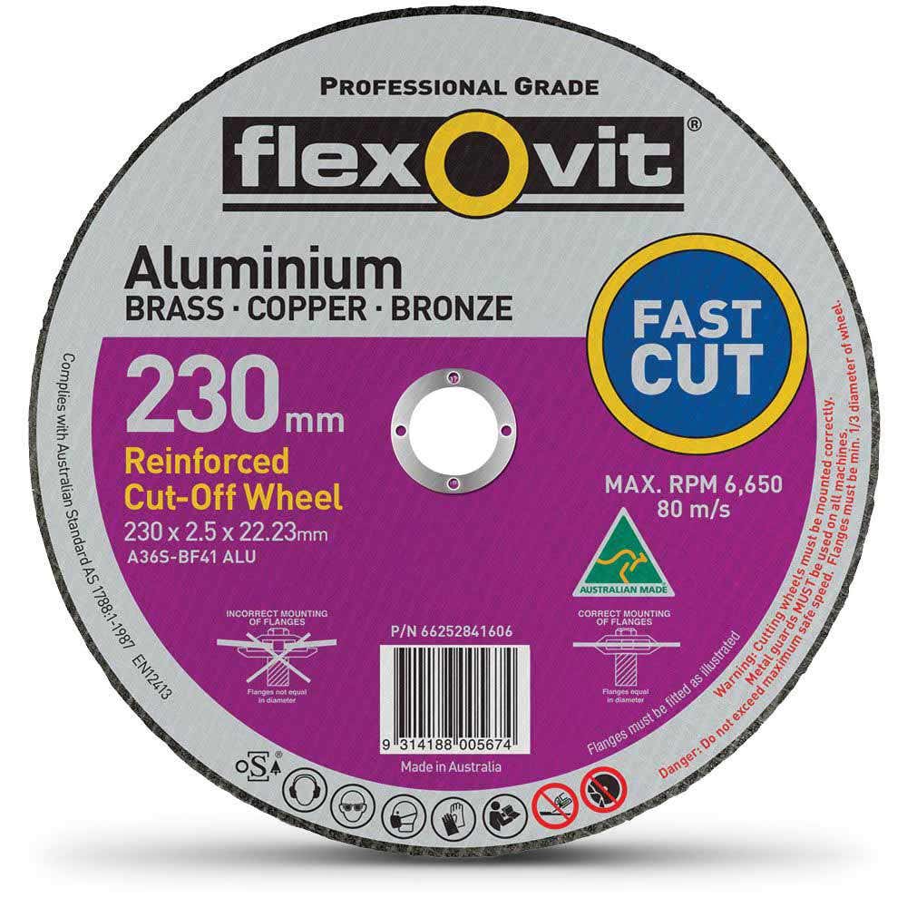 FLEXOVIT 230 x 2.5mm Aluminium Cut Off Disc