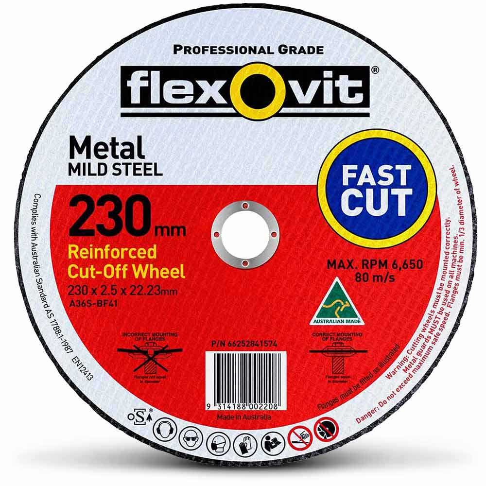 FLEXOVIT 230 x 2.5mm Metal Cut Off Disc 66252841574