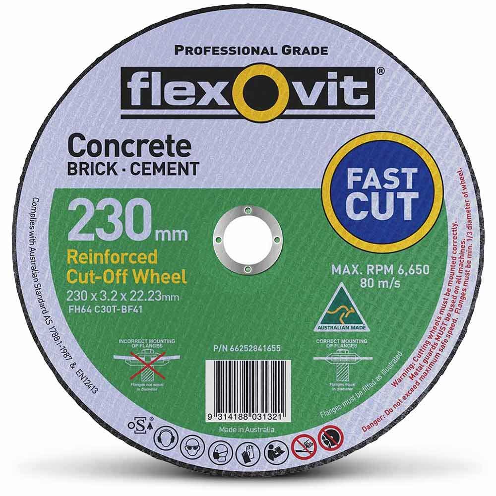 FLEXOVIT 230 x 3.2mm MASONRY Cut Off Disc 66252841655