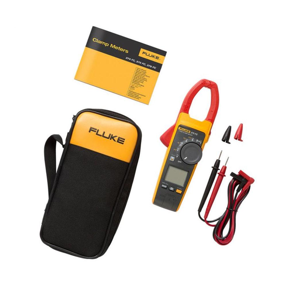 FLUKE 1000V 2500A AC DC 376 FC True-RMS Clamp Meter FLU376FC