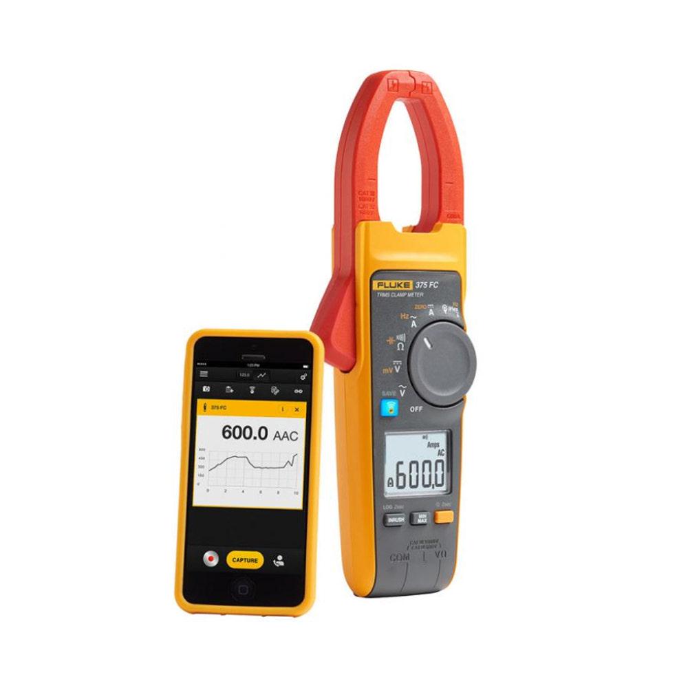 FLUKE 1000V 2500A AC DC 376 FC True-RMS Clamp Meter FLU376FC