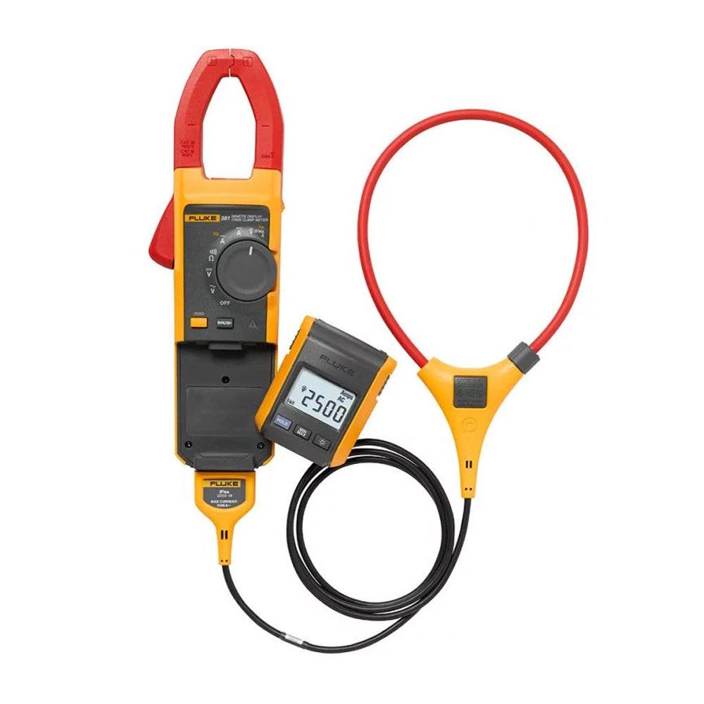 FLUKE 1000V Remote Display True RMS AC DC Clamp Meter w. Iflex FLU381