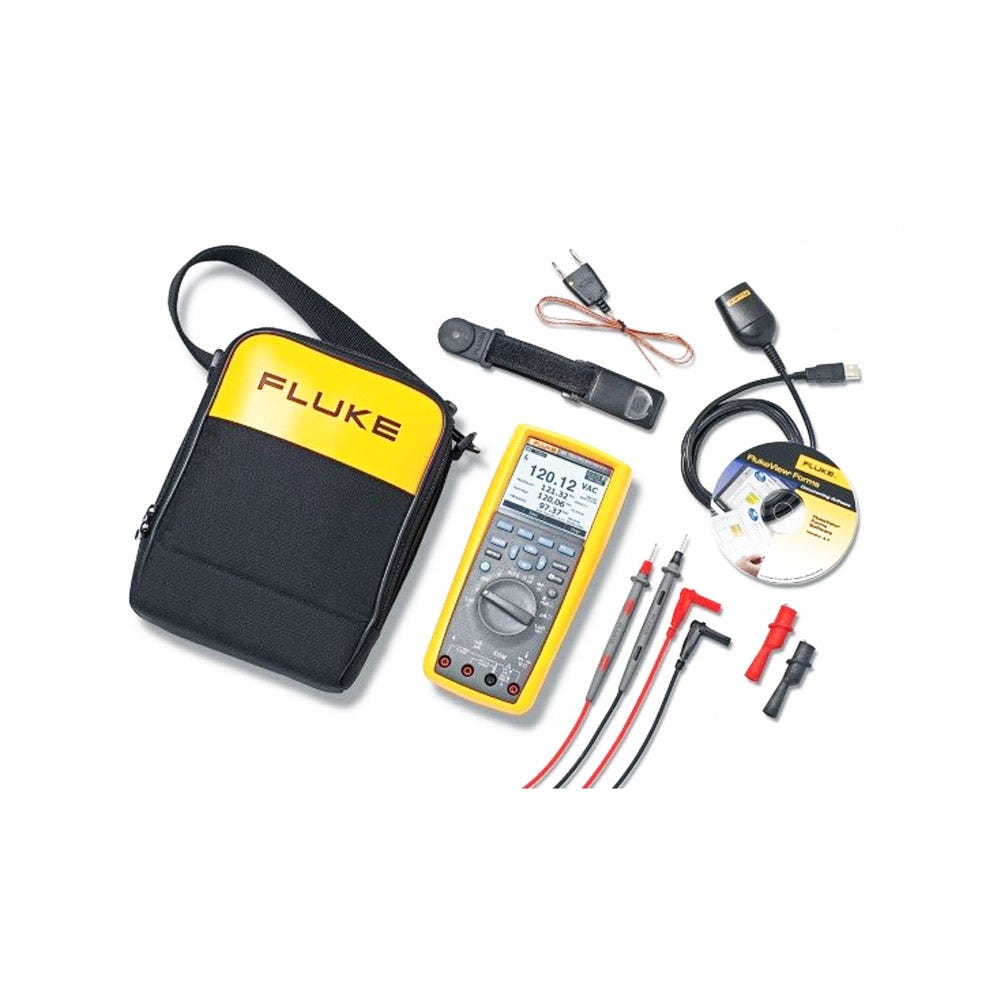 FLUKE 1000V True-RMS Industrial Logging Multimeter Combo Kit FLU289 FVF