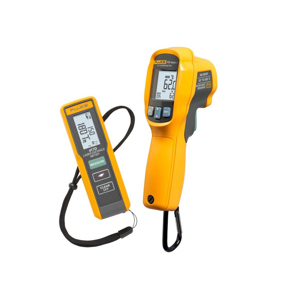 FLUKE 417D Laser Distance Meter and 62 MAX+ IR Thermometer Kit FLU417D 62MAX+