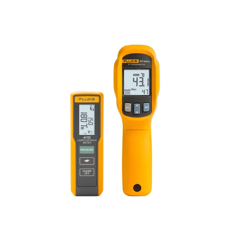 FLUKE 417D Laser Distance Meter and 62 MAX+ IR Thermometer Kit FLU417D 62MAX+